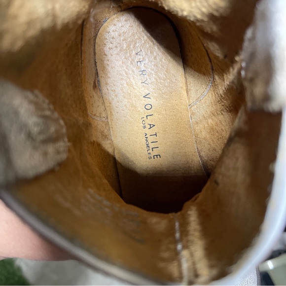 Very Volatile Lookout Western Boot Distressed Bootie Side Fringe Women's Size 6 - Picture 9 of 9